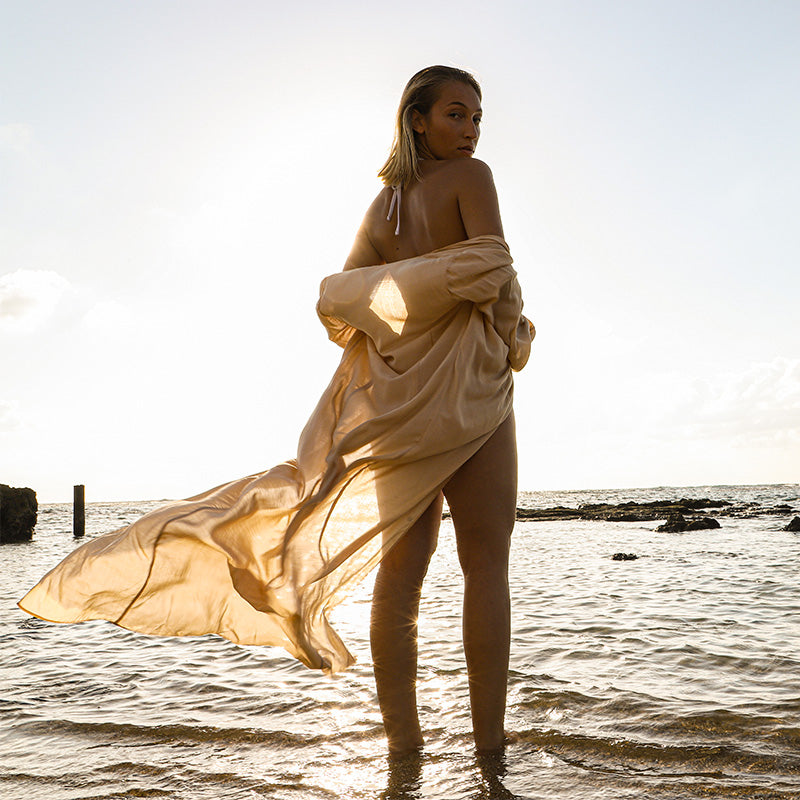 Liv Robe Dress | Beige
